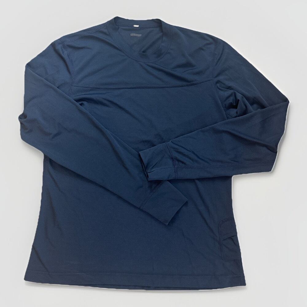 Lululemon Silverscent Vent Tech Men’s Active Long Sleeve Blue Size L